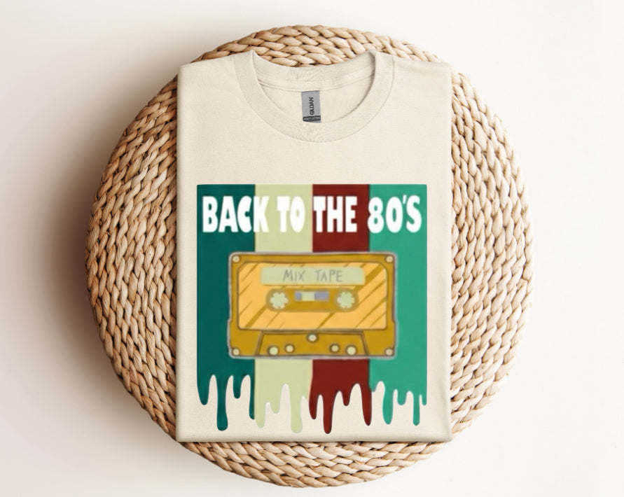 Back to the 80s Mix Tape Cassette - Graphic Unisex T Shirt