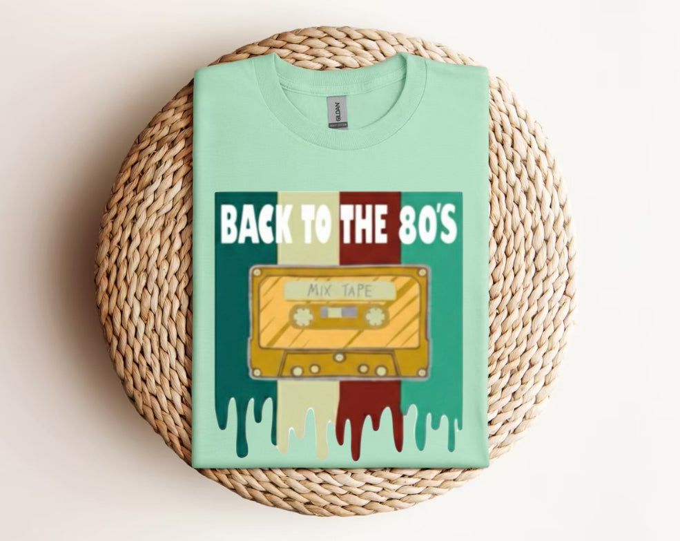 Back to the 80s Mix Tape Cassette - Graphic Unisex T Shirt